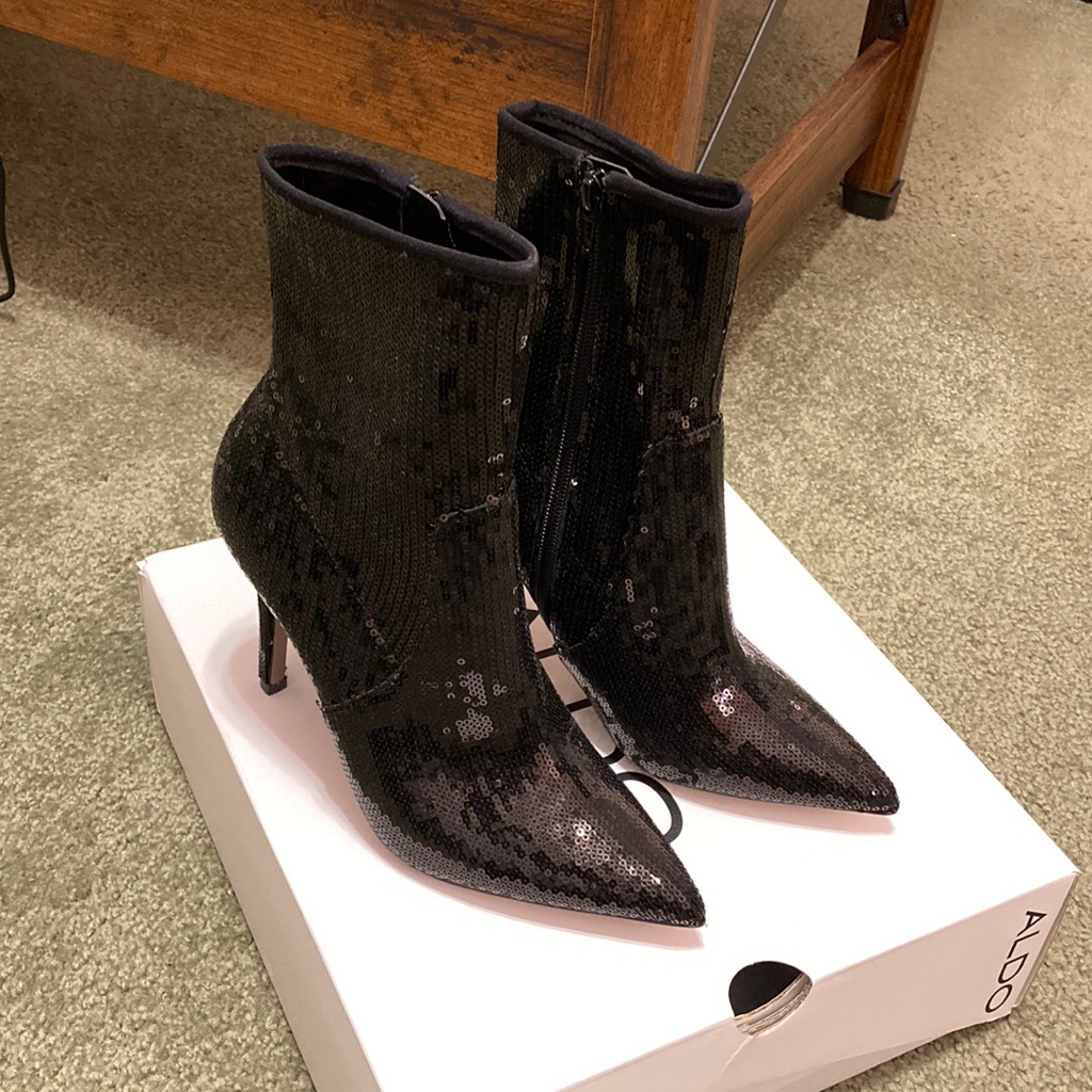 Sequin Bootie
